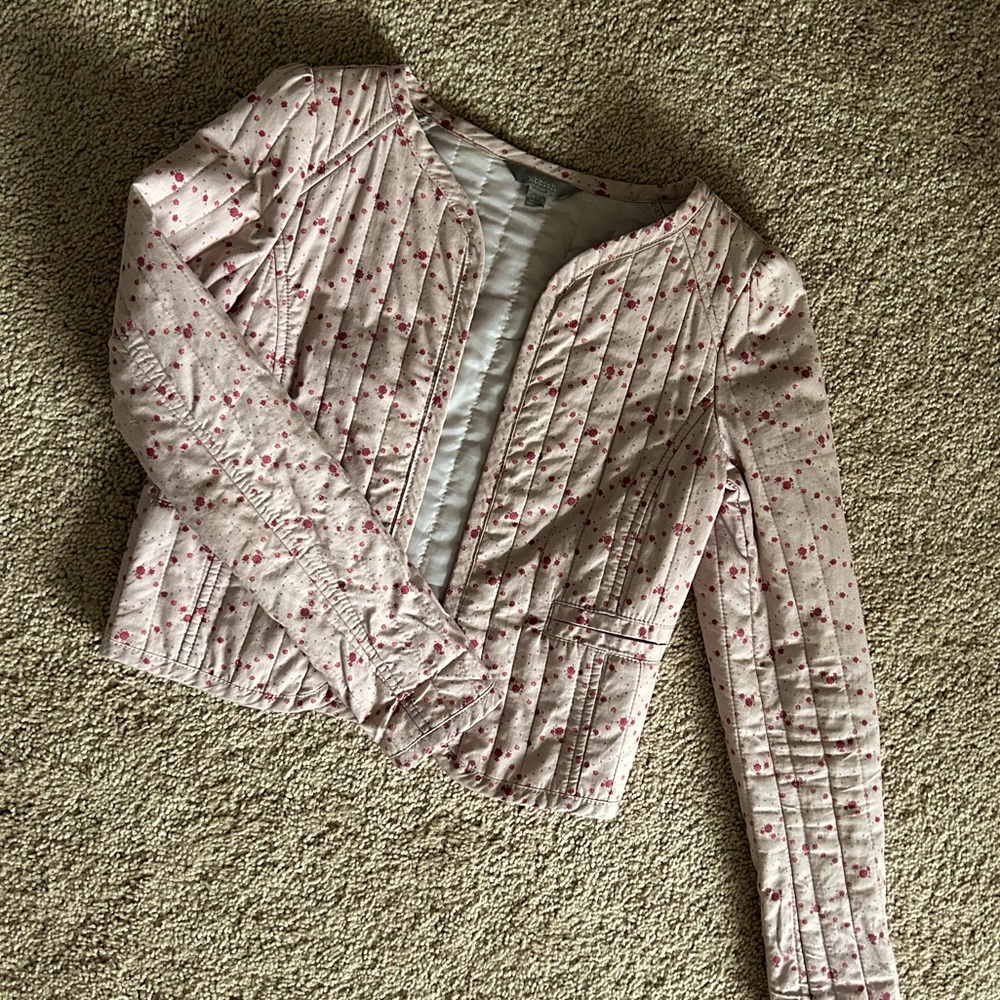 floral quilted jacket